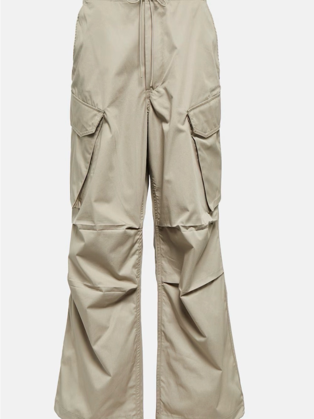 Agolde Wide-Leg Cargo Pants in Light Khaki